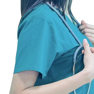 Conjunto de Top y Pantalones suaves perfectos para mujer, conjuntos de uniformes, ropa deportiva de manga corta de fabricante, ropa médica para mujer - Product Image 2