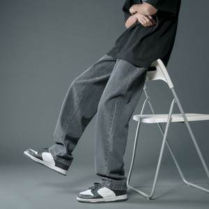 กางเกงยีนส์สีเทาดำสำหรับผู้ชายสีดำฤดูใบไม้ร่วงสีดำสีน้ำเงินเข้มกางเกงยีนส์ผู้ชายกางเกงยืดผ้าฝ้าย Caaual แบบคลาสสิกขนาด40 42 44 - Product Image 2