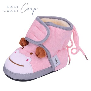 Botines cálidos de invierno de algodón suave para recién nacidos, botines antideslizantes para bebés, zapatillas de estilo occidental, zapatos de cuna, calcetín con cierre - Product Image 4