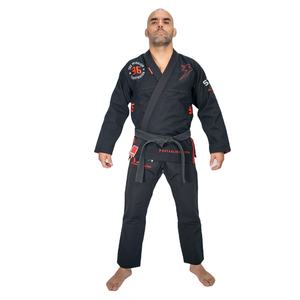 Dernier modèle 2002 Unisexe Arts martiaux Kimono de Jiu-Jitsu Brésilien (BJJ) de haute qualité Stealth Black Storm, personnalisable - Product Image 1