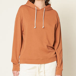 Vente en gros Nouveaux sweats à capuche pour femmes 2025 100% coton pur Sweat à capuche pour femmes Sweat-shirt bio Sweat-shirt pour femmes avec capuche - Product Image 1