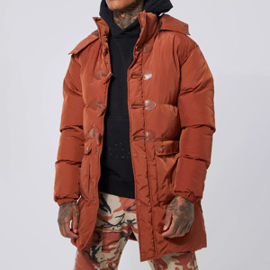 Chaqueta acolchada personalizada de alta calidad con diseño único para hombre, chaqueta acolchada larga de invierno con diseño personalizado para hombre, novedad - Product Image 2