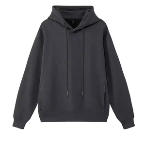 Sweat-shirts à capuche surdimensionnés pour hommes, prix bas, broderie unie, 100% coton, respirants, mode d'hiver - Product Image 5