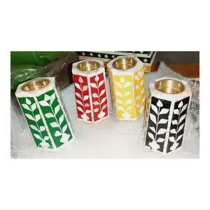 Brûleur d'encens Bakhoor personnalisé en os incrusté de motifs floraux blancs, fait main, écologique, pour la maison et la cuisine - Product Image 2