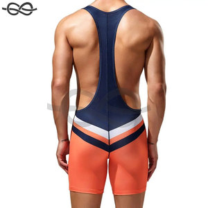 Body sans couture pour hommes Maillot de lutte Sous-vêtements respirants Justaucorps Combinaison une pièce Gilet Confort et performance - Product Image 5