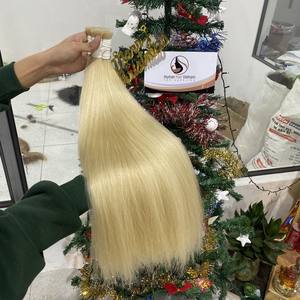 Extensions de cheveux naturels 100% humains Remy, cuticules alignées, en vrac, non traités en usine, vente en gros - Product Image 6