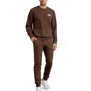 Conjunto Deportivo de Dos Piezas para Hombre, Mezcla de Algodón, Atuendo Cómodo para Gimnasio, Fitness, Uso Diario Informal - Product Image 4