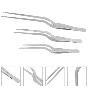Juego de Herramientas de Emplatado para Chef Profesional, 7 Herramientas Culinarias, Cuchara Rocher, Tijeras, Pinzas, Espátula, Bolsa Enrollable - Product Image 3
