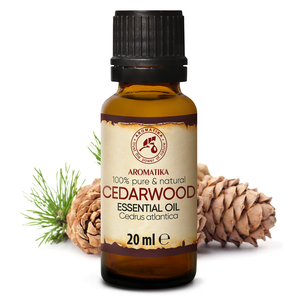 Aceite Esencial Puro de Cedro 20ml Aromatika Cupressus Funebris, Aceite de Madera Destilado al Vapor para la Elasticidad Facial y el Cuidado Calmante de la Piel - Product Image 1