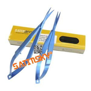 Tijeras de tenotomía oftálmica Westcott de instrumento quirúrgico Manual de acero inoxidable de titanio para tejido ocular - Product Image 1