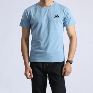 T-shirts en polyester pour hommes de haute qualité, personnalisés, unis, surdimensionnés, courts, imperméables, à séchage rapide, écologiques, fabriqués au Pakistan - Product Image 1