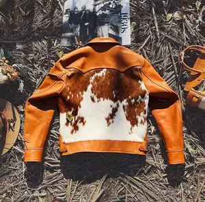 2023 Wholesale New Arrival High Quality Customized Color <b>Men</b> <b>Leather</b> <b>Jacket</b> - Product Image 3