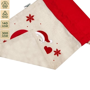 Sac cadeau de Noël en coton 140 GSM pour promotion de Noël, emballage cadeau, logo personnalisé, vente en gros directe d'usine, fournisseur OEM - Product Image 2