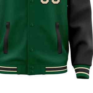 Chaquetas Universitarias de Lana con Bordado Chenille para Hombre, Chaquetas Vintage con Mangas de Cuero, Chaquetas Varsity para Hombre - Product Image 4