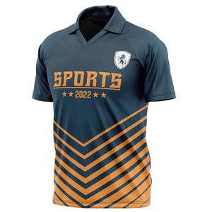 Maillot polo cricket haute performance Logo personnalisé Vêtements d'équipe Chemise de sport respirante à séchage rapide - Product Image 3