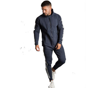 High Unisex 2-Piece Cotton <b>Jogger</b> Tracksuit Men's Relaxed Sweatpants Custom Logo Print Plus Size Fitness Streetwear-Available - Product Image 4