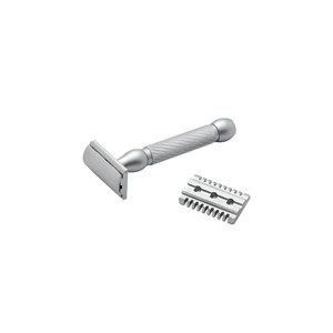 Mango más largo Color plata Hoja de doble filo Maquinilla de afeitar para hombre Afeitado Maquinilla de afeitar clásica al mejor precio - Product Image 5