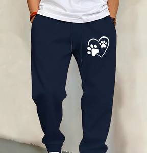 Pantalon de jogging décontracté en toile pour homme, taille mi-haute, respirant, écologique, coupe ample, lavé, jusqu'à la taille 6XL - Product Image 2