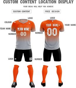 Conjunto de uniformes de fútbol personalizable, 100% algodón, secado rápido, tallas unisex para adultos - Product Image 2