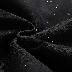 Sweat-shirt à capuche respirant à paillettes personnalisé unisexe Pull en polaire française avec tenue de soirée en club scintillante en détresse - Product Image 6