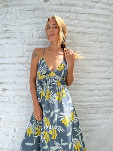 Maxi Tie-Dye Ombre Effect Dress Lace Boho <b>Wrap</b> 3D Backless Design Comfortable Loose-Fitting <b>Beach</b> Wear Women Resort Casual Free - Product Image 6