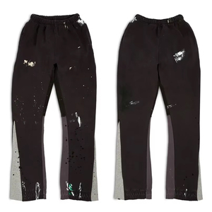 Pantalones Deportivos Casuales de Pierna Ancha para Hombre con Logotipo Personalizado Directo de Fábrica, Pantalones de Felpa de Algodón con Pierna Ancha - Product Image 5