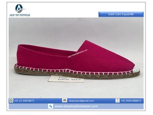 Espadrilles plates unisexes en toile solide, design traditionnel de qualité supérieure pour femmes et filles, dernière collection 2023 - Product Image 3