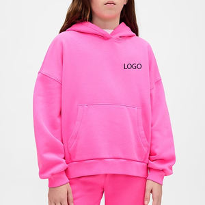 Tissu respirant et doux pour la peau avec un ourlet côtelé à prix avantageux / Sweat à capuche pour filles avec capuche réglable pour l'hiver avec des poches 2026 - Product Image 1