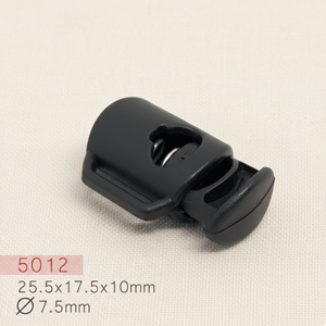 Wholesale OEKO-TEX Certified Fashionable ABS Plastic Cord Lock Stopper Nickel-Free Single Double Hole Spring Toggle <b>Drawstring</b> - Product Image 5