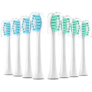 Multi-Pack Soft Nylon Replacement <b>Heads</b> for Click-On Handles Electric <b>Toothbrush</b> Compatible for Household Hotel Outdoor Use 1 - Product Image 1