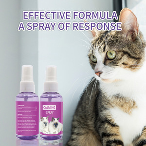 Grosir OEM 60ml semprotan menenangkan kucing 2025 kualitas tinggi Formula feromon Formula penghilang stres adaptasi efektif kucing - Product Image 4