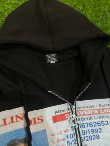 เสื้อฮู้ดซิปผู้ชายผ้าฝ้าย 100% 500 GSM แฟชั่นสั่งทำ ดีไซน์ซิปแบบดิสเทรส ทันสมัยสำหรับฤดูหนาว พิมพ์ลายด้วยเทคนิค DTG - Product Image 2