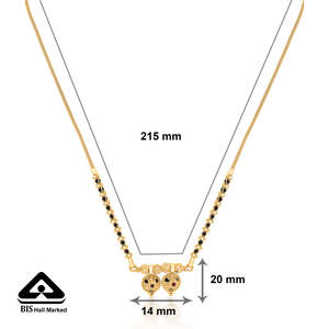 Mangalsutra de Oro Amarillo Nirvana Wati Mani para Mujer - Joyería Coleccionable Cultural - Product Image 5