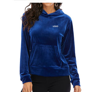 Winter Fall Blank 100% Cotton <b>Velour</b> Hoodies Thermal Pullover Sweatshirts Embroidery Logo Custom Hooded Velvet <b>Hoodie</b> for Men - Product Image 3