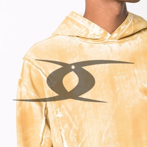 Sudaderas térmicas de temporada de invierno personalizadas para hombre, peso pesado, 400gsm, forro polar de felpa francés, Boxy Sun Faded, ácido desgastado, 100% algodón - Product Image 3