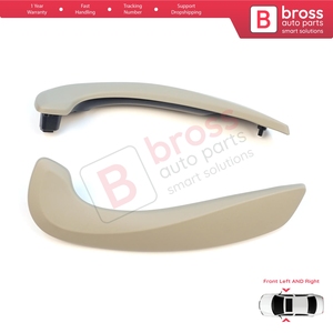 Manija Interior de Puerta Delantera BDP1153-1, Color Beige, Izquierda y Derecha, para Megane MK3 Fluence 809600015R, Piezas de Automóvil Bross, Hecho en Turquía - Product Image 3