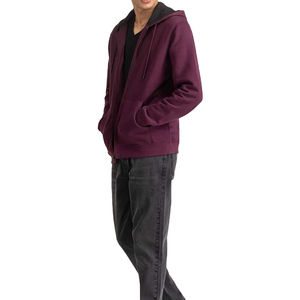 เสื้อมีฮู้ดแบบมีซิปผ้าคอตตอนขนาดใหญ่ออกแบบได้ตามต้องการจากโรงงานผลิตโดยตรง - Product Image 4