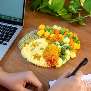 Kit tappeti filati fai da te e uncinetto in tela colore gancio di chiusura per cucito accessorio per maglieria creazione proprio unico gancio di chiusura - Product Image 3