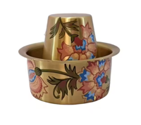 Ensemble de tasses Dabara vintage en laiton doré réutilisables, best-seller, portable, manuel, pour servir du café filtre, du thé, usage domestique