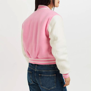 Vestes universitaires personnalisées pour femmes violet Vintage Street Wear brodées Baseball College University Vestes d'hiver - Product Image 3