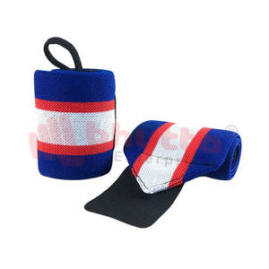 Bandes de poignet pour la musculation, design de logo personnalisé, été, 100% coton, respirantes, entraînement en salle de sport, réglables, douces, BHUTTA ENTERPRISES - Product Image 3