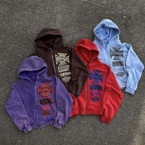 Personalizable Pantalla Impreso Bordado Parche Unisex Invierno 100% Algodón Fleece Sudadera Con Capucha - Product Image 6