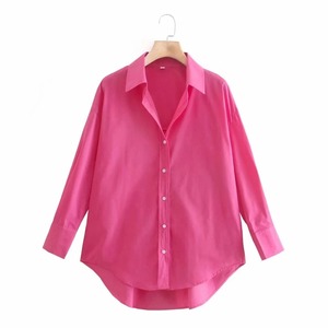 Camiseta sin mangas informal para mujer, cuello vuelto de un solo pecho, Color oscuro, manga larga, Vida Diaria sencilla, 100% algodón, secado rápido, transpirable - Product Image 1