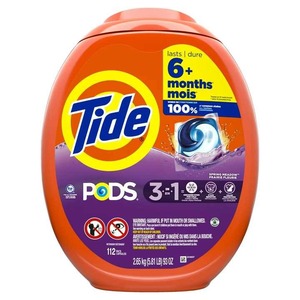 Tide PODS Lot de détergent à lessive, parfum de prairie printanière, 112 pièces - Product Image 2