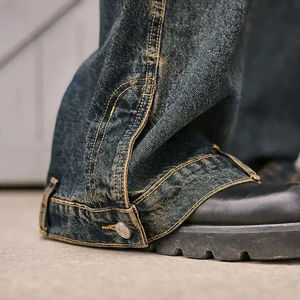 Pantalones Vaqueros Holgados para Hombre, Estilo Urbano, Pantalones de Mezclilla a la Moda, Holgados, Casuales, Proveedor de Pantalones Vaqueros Holgados Personalizados para Hombre - Product Image 2