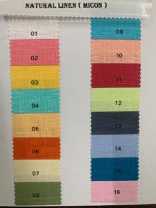 Tissu en lin naturel pour hommes dames qualité d'exportation 58 pouces largeur Polyester/coton tissu de chemise teint uni pour costume garçons - Product Image 4