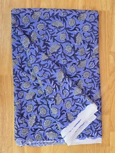 Tissu en coton doux imprimé main indienne tissu imprimé indien robe femme 100% pur coton tissu floral moderne - Product Image 5