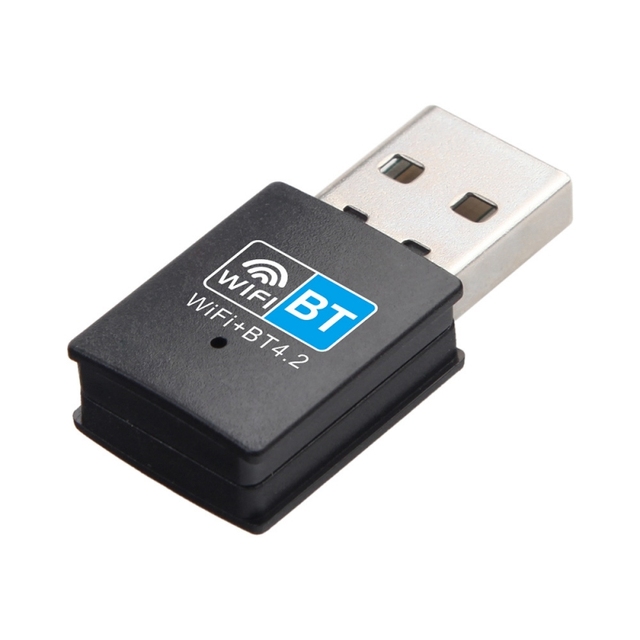 2-in-1 150Mbps USB WiFi Adapter with BT External Internal Antenna Plug-and-Play Wireless Dongle for Windows 10 11 Mac OS Linux