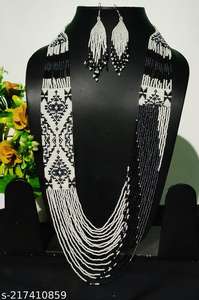 Collar de cuentas de resina hecho a mano bohemio, joyería de declaración étnica colorida para mujer, ropa de Festival - Product Image 3