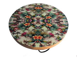 Soporte de pastel impreso de madera natural envejecida de alto acabado Estilo de granja para el hogar Hotel Restaurante para Navidad Día del padre - Product Image 4